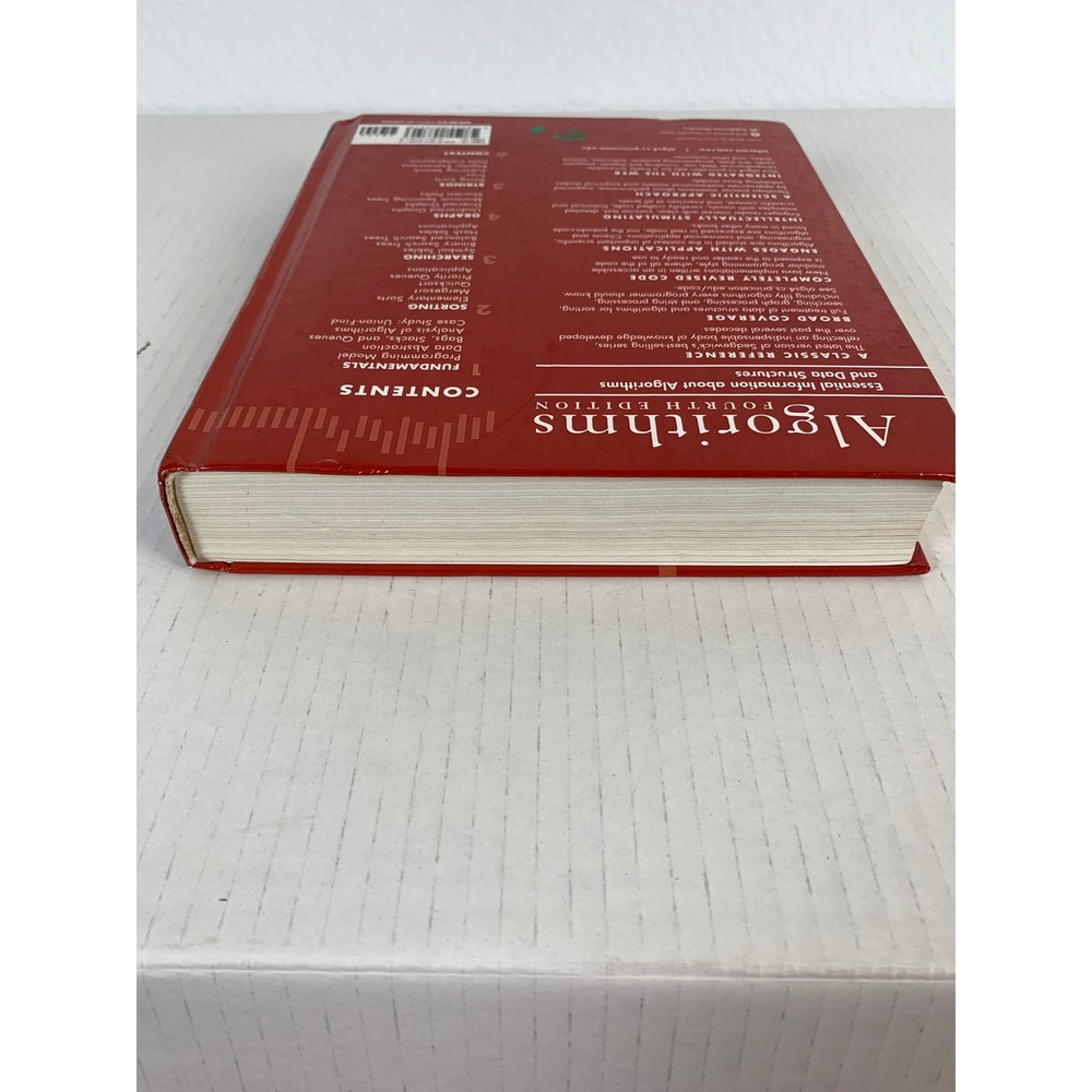 Addison-Wesley Algorithms 4th Edition Textbook Unisex OS Red CS Programming Book - Picture 5 of 7